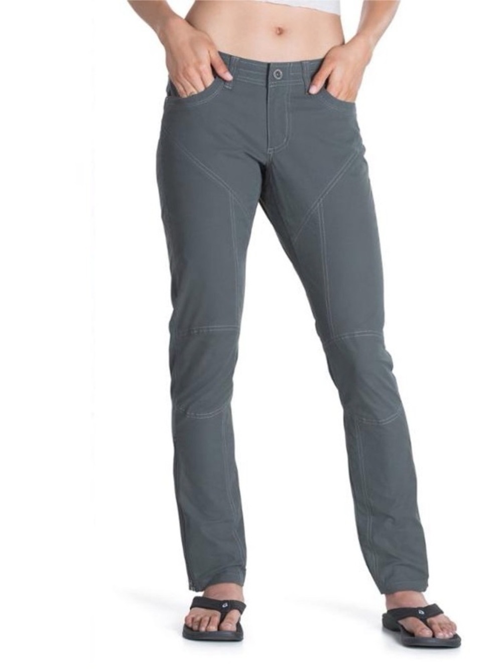Kuhl Women Inspiratr Women’s Ankle Zip Pants Sage Green Size 8 Reg Skinny Fit